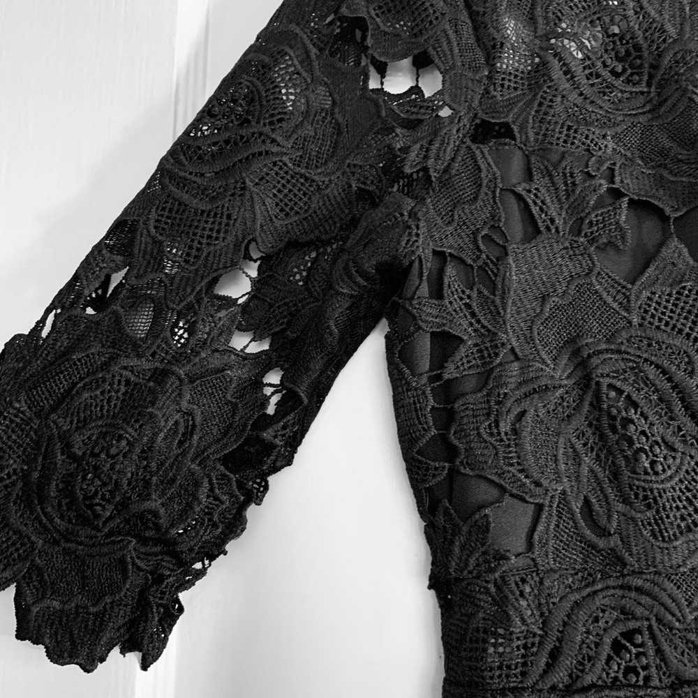 Lulu’s Black Lace Dress A Fine Romance Black Shea… - image 7
