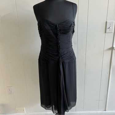 Anne Klein black 100% silk dress