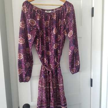 1960's Boho Hippy Long-Sleeve Dress - image 1