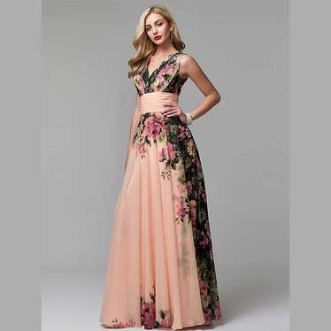 Grace Karin floral maxi dress - image 1