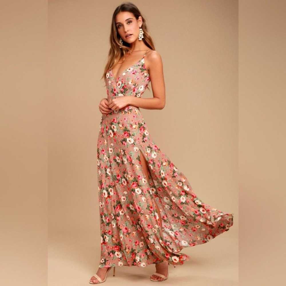 Everlasting Bliss Blush Floral Print Maxi Dress S… - image 2