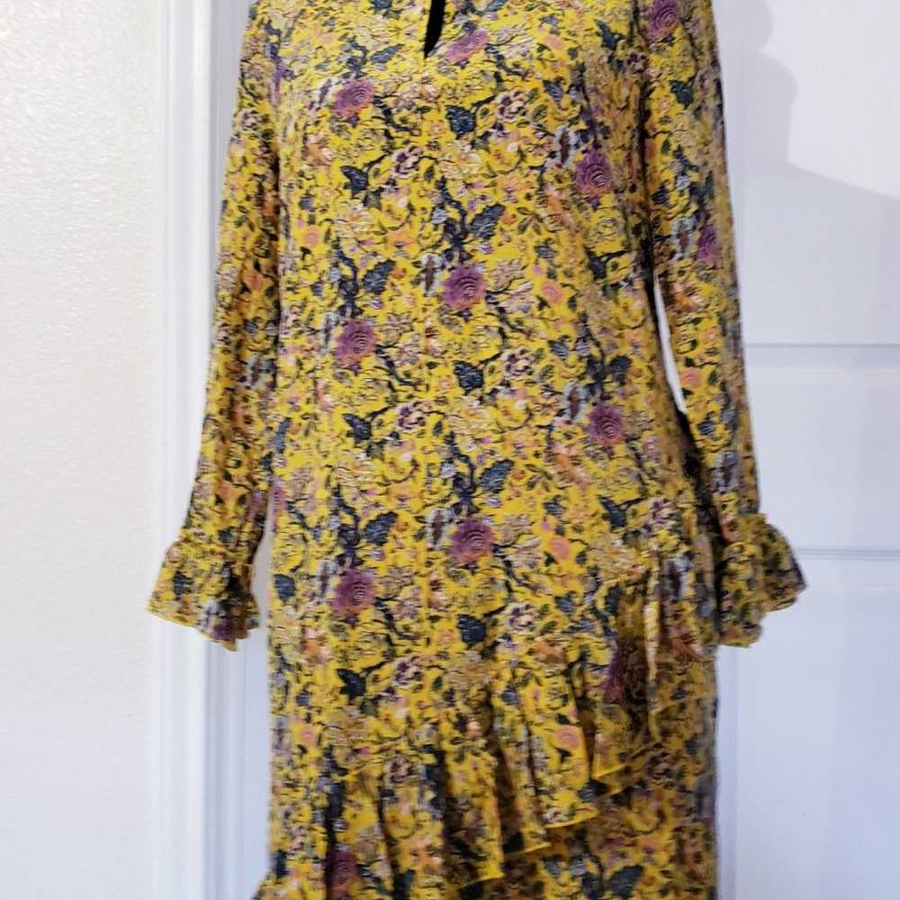 Madewell x Karen Walker Silk Floral Loretta Dress… - image 2