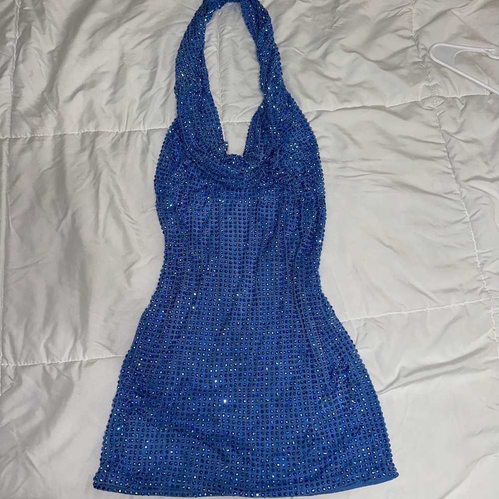 ohpolly RAQUEL rhinestone blue dress - image 3