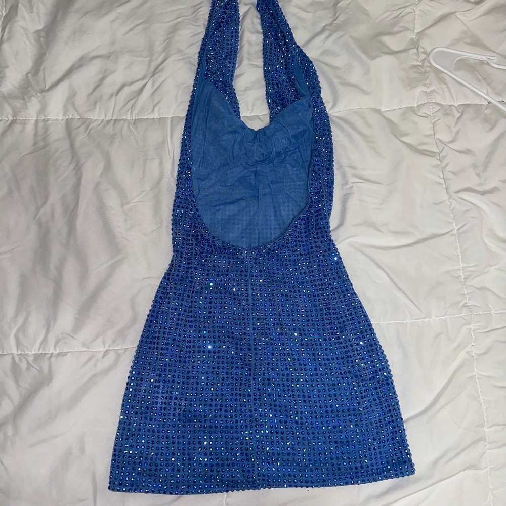 ohpolly RAQUEL rhinestone blue dress - image 4
