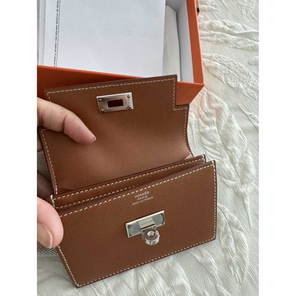 Hermès Kelly leather purse - image 9