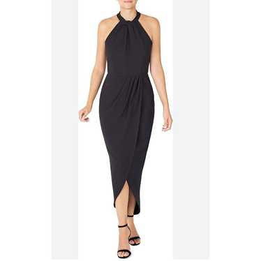 Julia Jordan Dress Size 16 Black Knot Neck Halter… - image 1