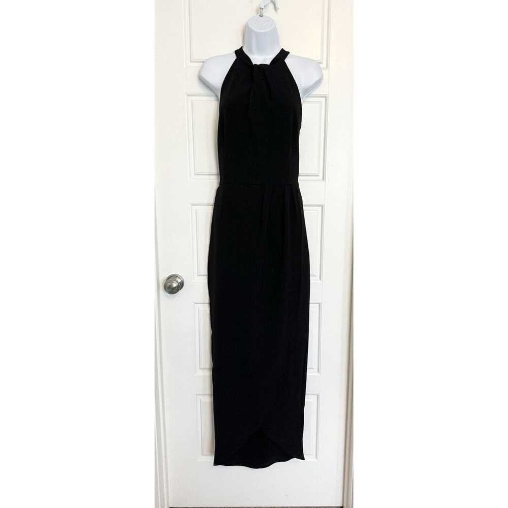 Julia Jordan Dress Size 16 Black Knot Neck Halter… - image 2