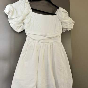 Petal and pup white linen dress