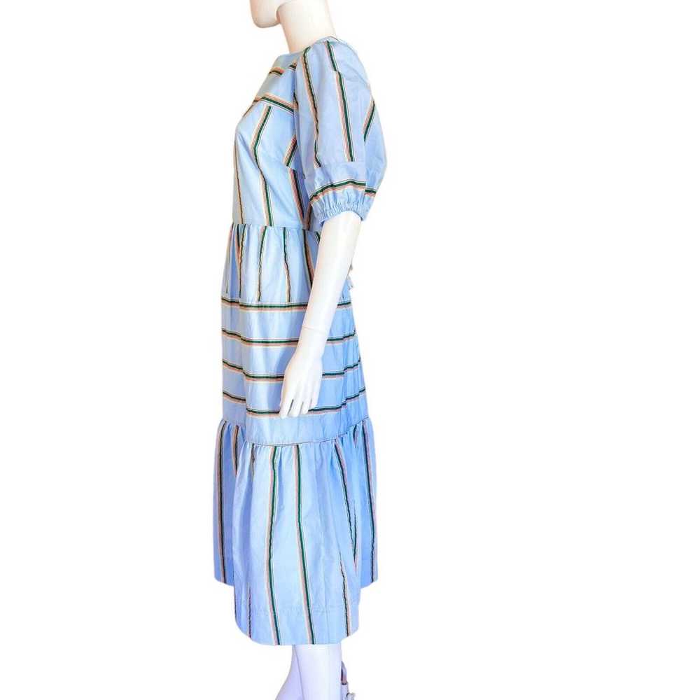 Ted Baker Derna Dress Light Blue Midi Tiered Stri… - image 4