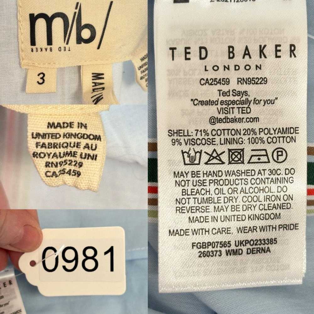 Ted Baker Derna Dress Light Blue Midi Tiered Stri… - image 8