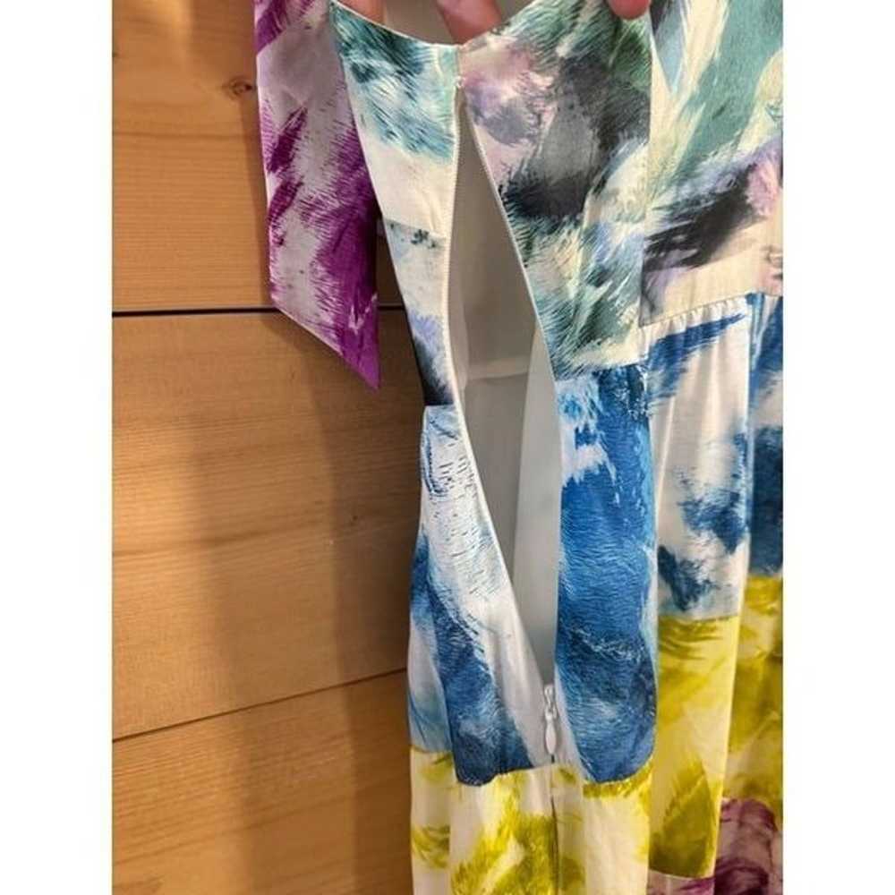 Marie Oliver Tie Dye Rayon, Silk Maxi Dress XS - image 9