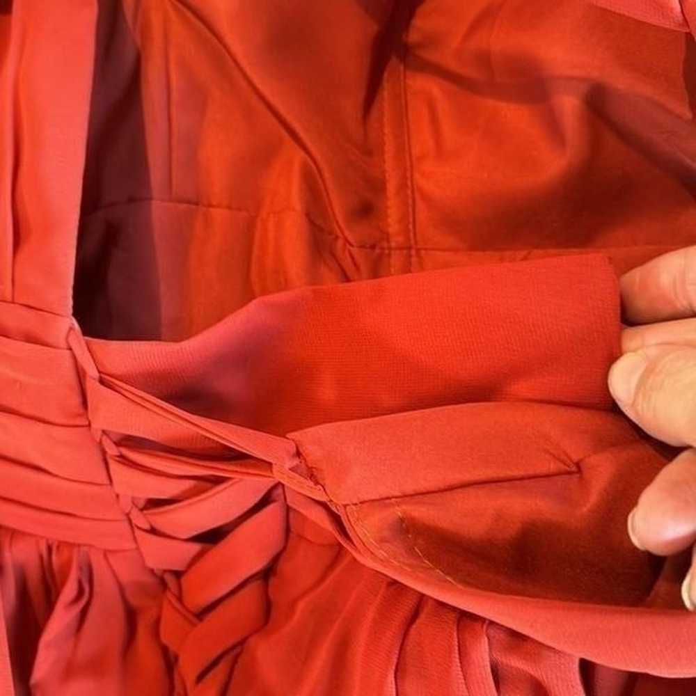 Women’s Long Sleeve Chiffon Rust Colored V-Neck C… - image 10