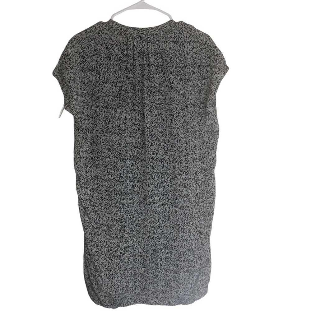 Vince Speckled Silk Dress Popover Short Sleeve E23 - image 2