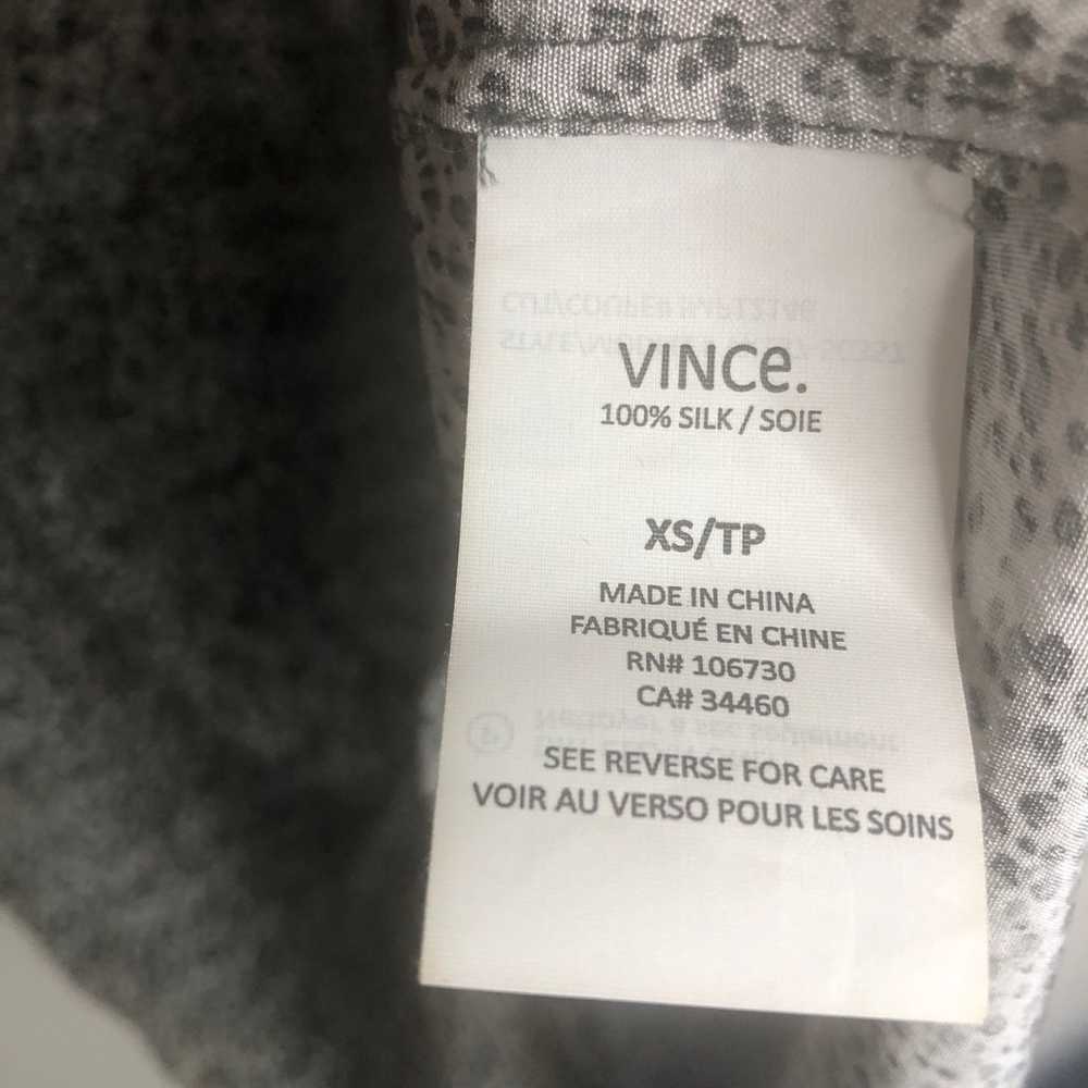 Vince Speckled Silk Dress Popover Short Sleeve E23 - image 6