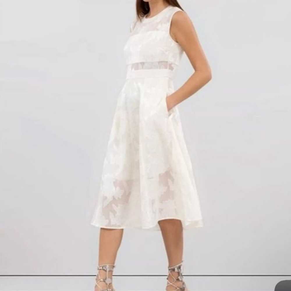 EUC Rachel Roy Midi Ivory Dress Size 4 S/XS - image 1