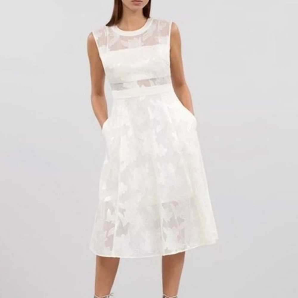 EUC Rachel Roy Midi Ivory Dress Size 4 S/XS - image 2