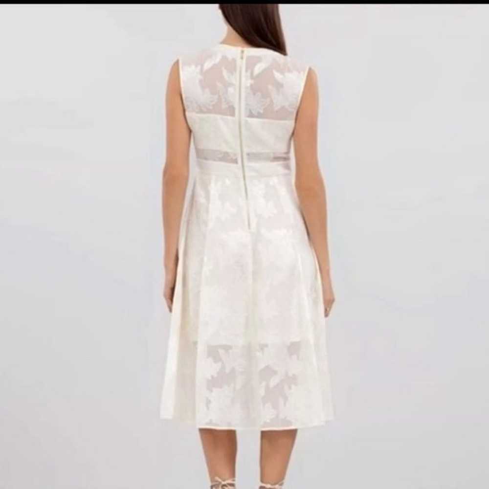 EUC Rachel Roy Midi Ivory Dress Size 4 S/XS - image 3
