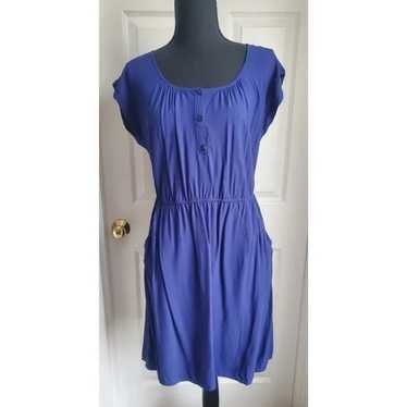 Blue Short Sleeve Dress