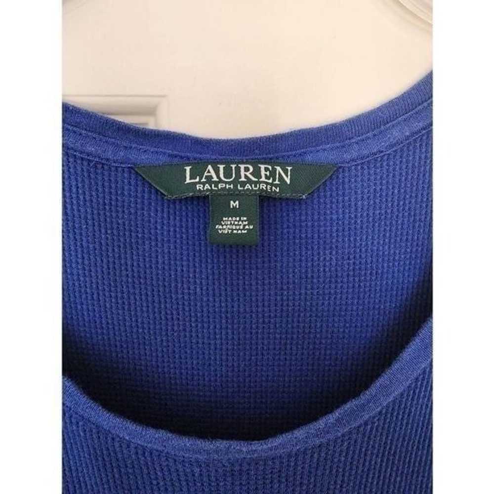 Lauren Ralph Lauren tank waffle knit blue maxi dr… - image 3
