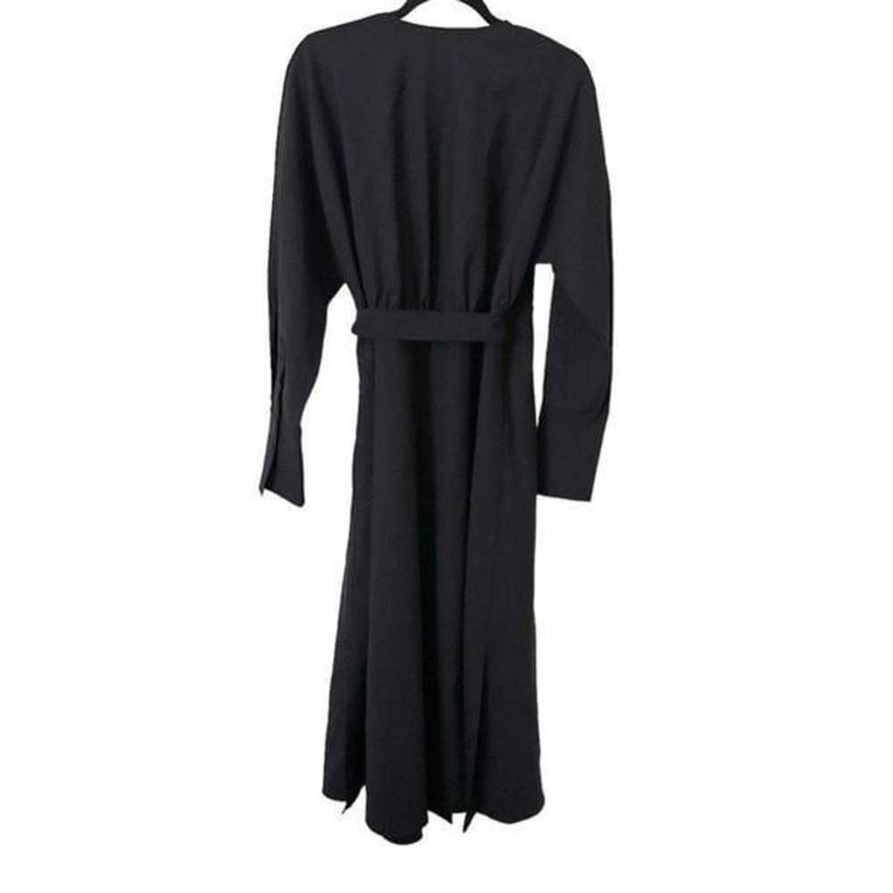 COS Wool Crepe Wrap Dress in Black NWOT Sz 10 - image 5