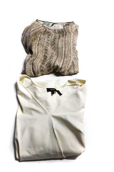 Theory Rory Beca Womens Blouse Top Dress Ivory Siz