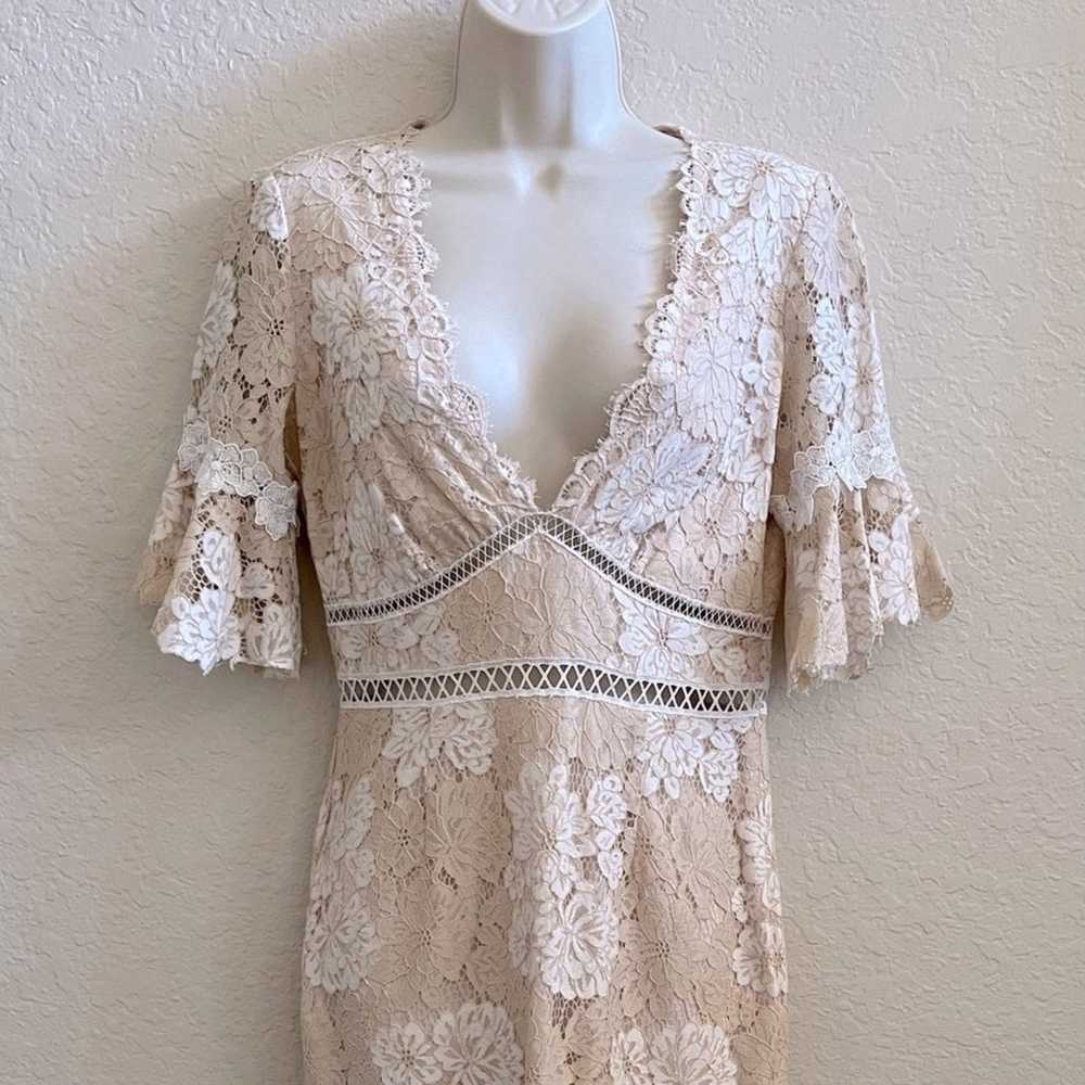 Saylor Ruffle Lace Maggy Midi Dress Ruffle Sleeve… - image 10
