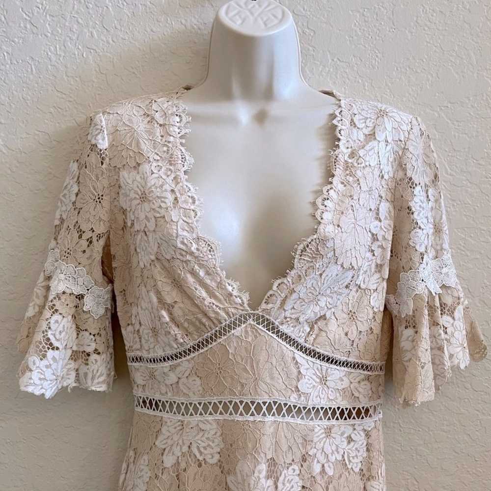 Saylor Ruffle Lace Maggy Midi Dress Ruffle Sleeve… - image 3