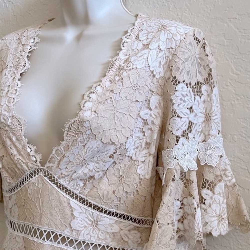 Saylor Ruffle Lace Maggy Midi Dress Ruffle Sleeve… - image 6