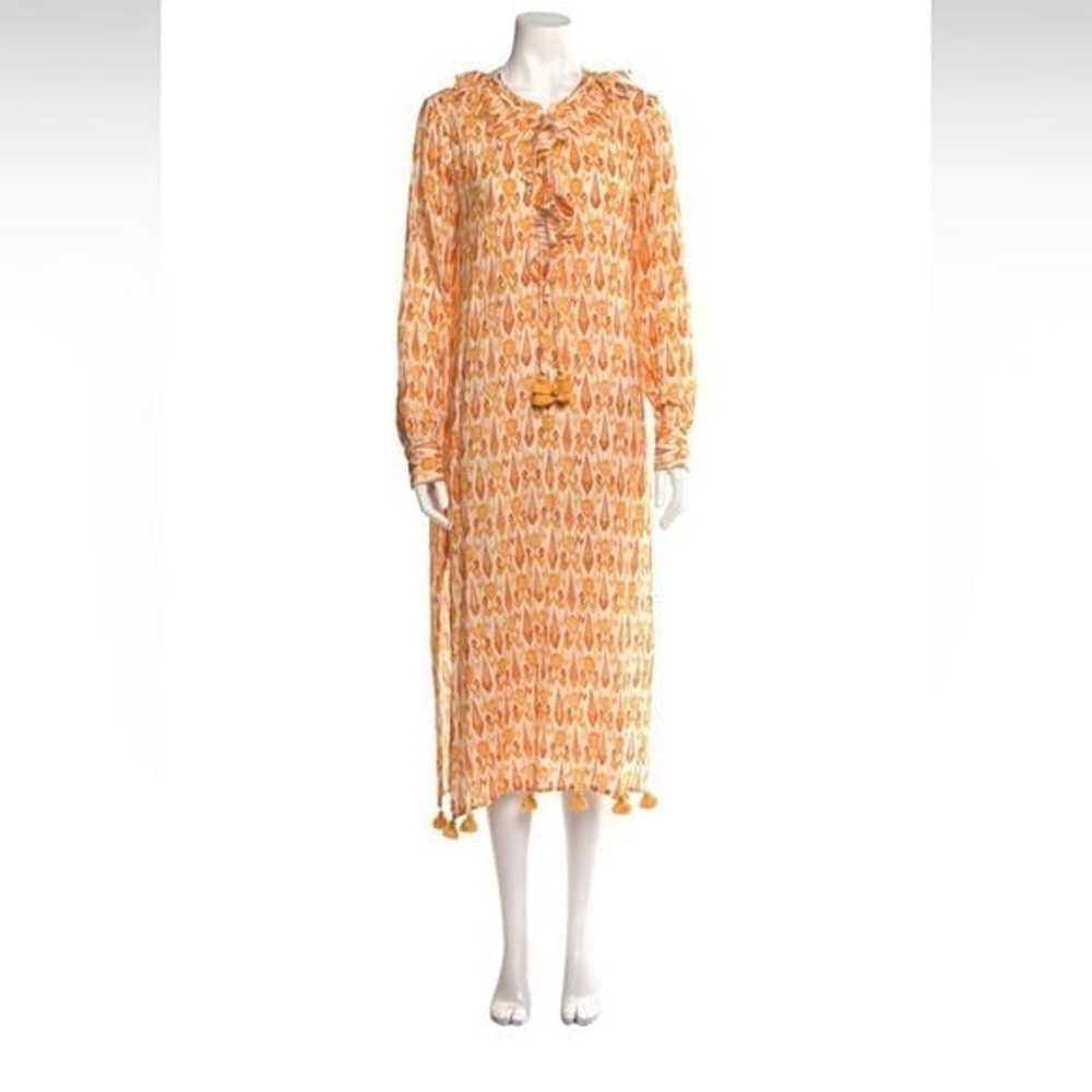 Figue Seralina caftan orange yellow batik ikat ru… - image 12