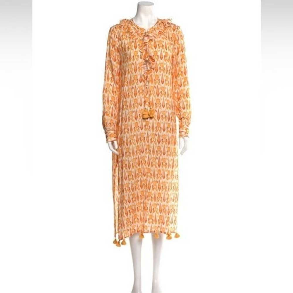 Figue Seralina caftan orange yellow batik ikat ru… - image 1