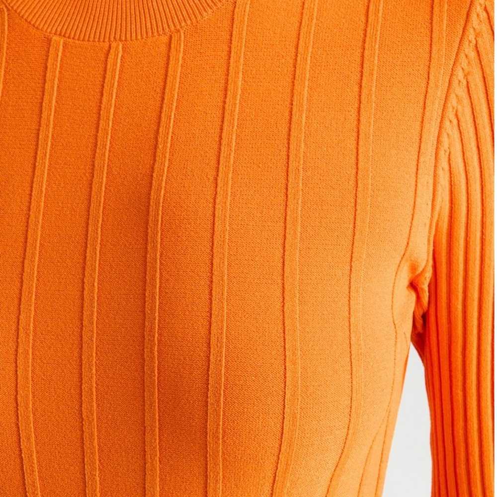 Frame - Ribbed-knit midi dress size M - image 2