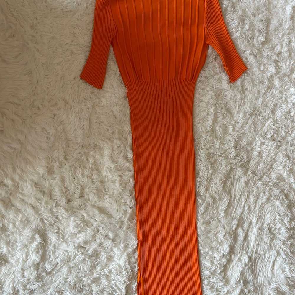 Frame - Ribbed-knit midi dress size M - image 7