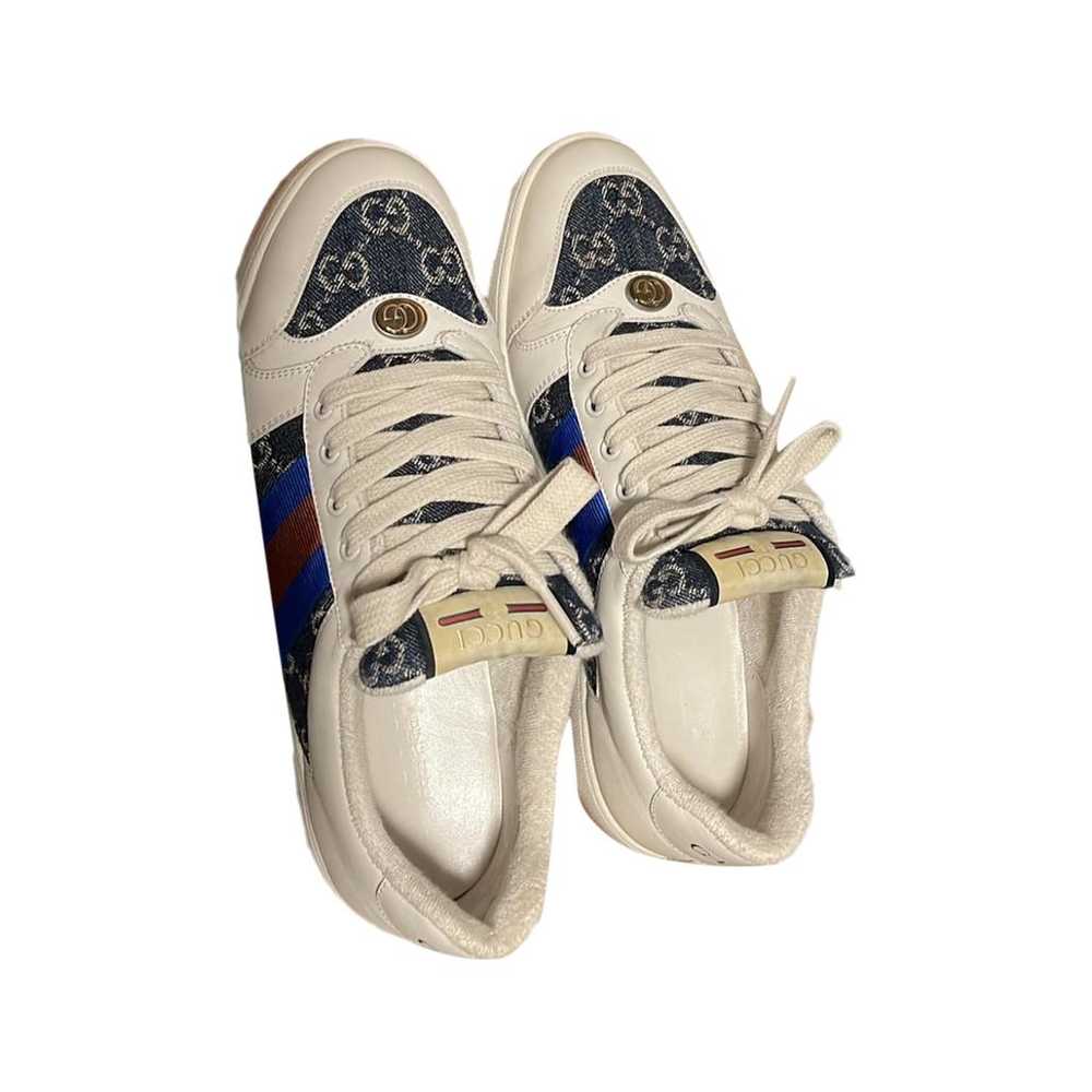 Gucci Screener leather low trainers - image 1