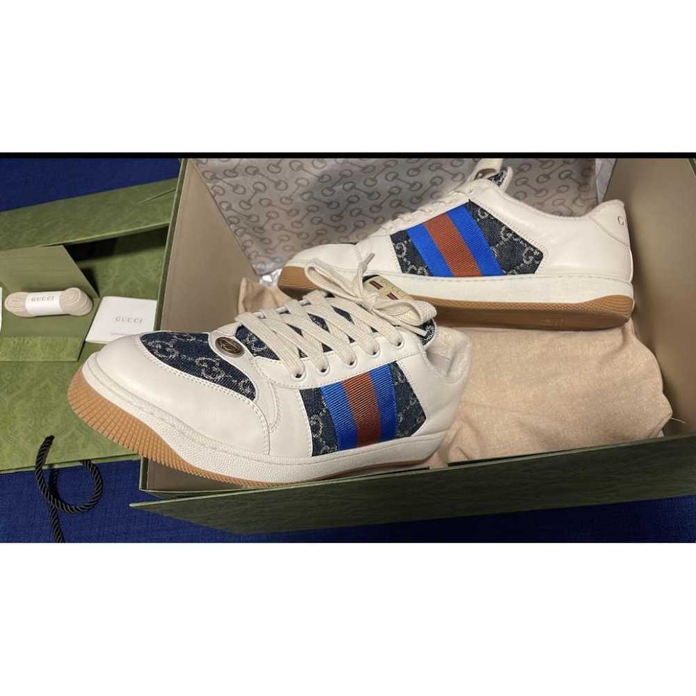 Gucci Screener leather low trainers - image 6