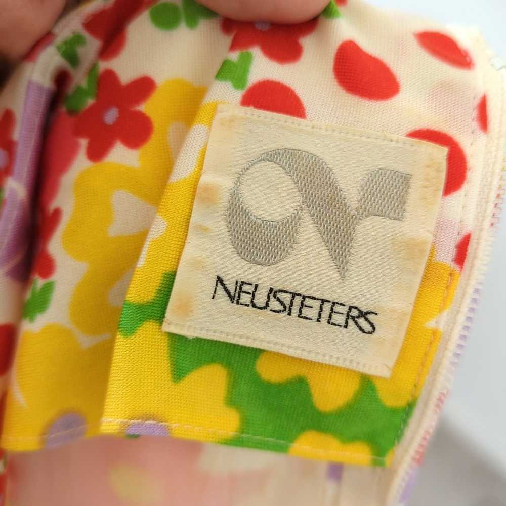 Vintage Neusteters 70s 60s Colorful Long Sleeve D… - image 9