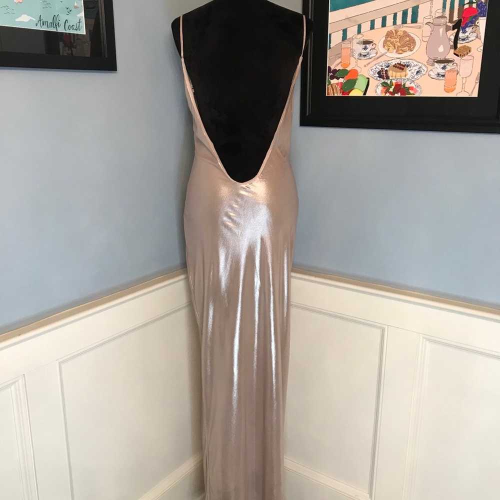 NWOT House of CB Champagne Silver Leia Backless S… - image 5