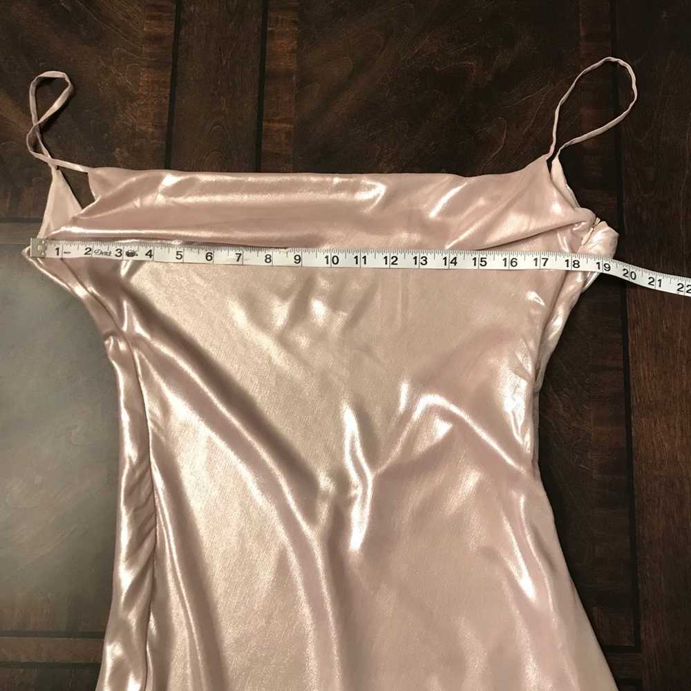 NWOT House of CB Champagne Silver Leia Backless S… - image 8