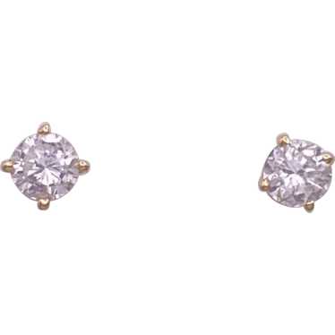 Diamond Stud Earrings .50 Carat TW 14K Gold