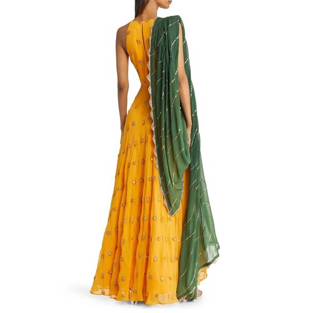 NEW SANI Nila Anarkali yellow maxi dress size M - image 2