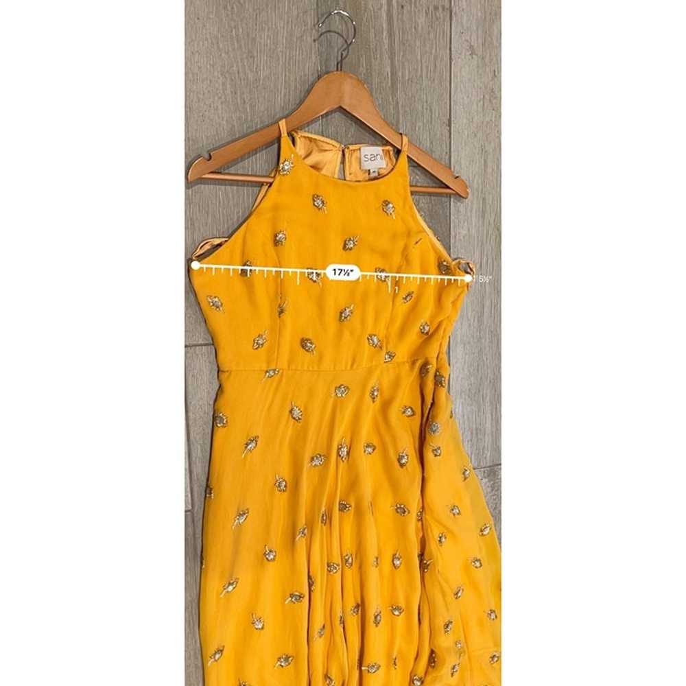 NEW SANI Nila Anarkali yellow maxi dress size M - image 9