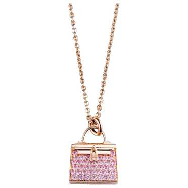 Hermès Amulette pink gold necklace - image 1