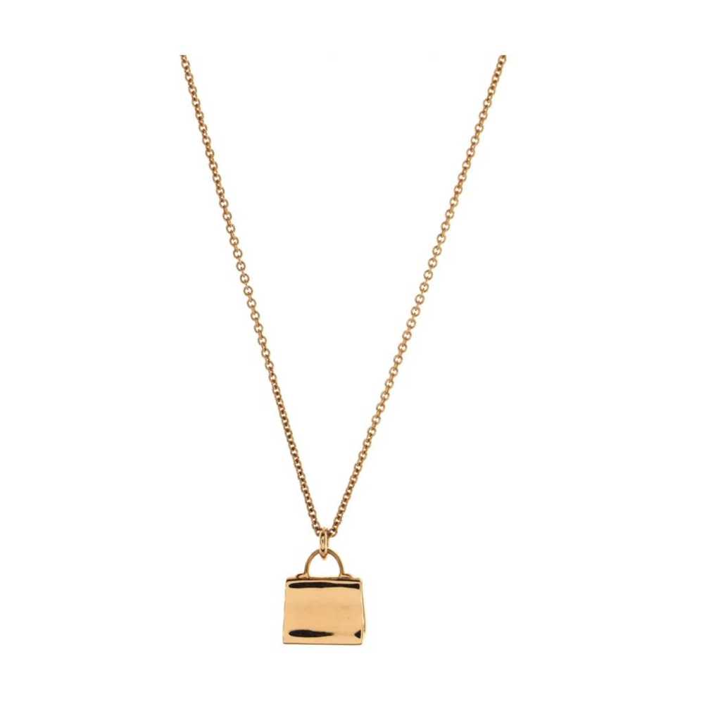 Hermès Amulette pink gold necklace - image 5