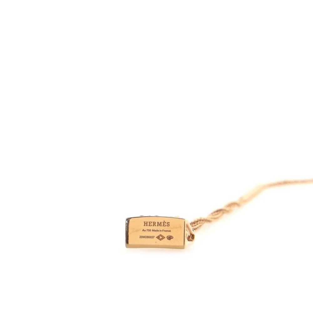 Hermès Amulette pink gold necklace - image 6