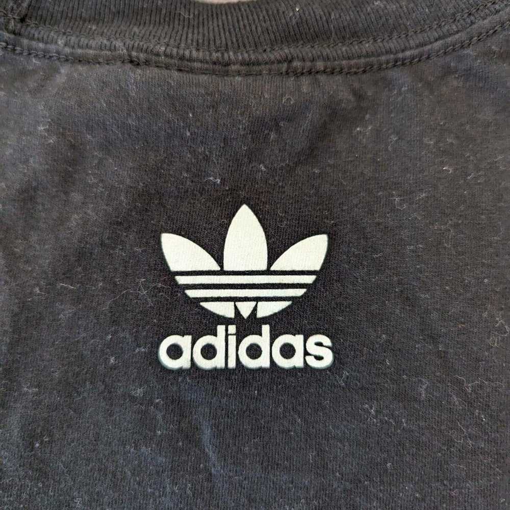 Adidas Taped Black Japanese Writing 100% Cotton T… - image 6