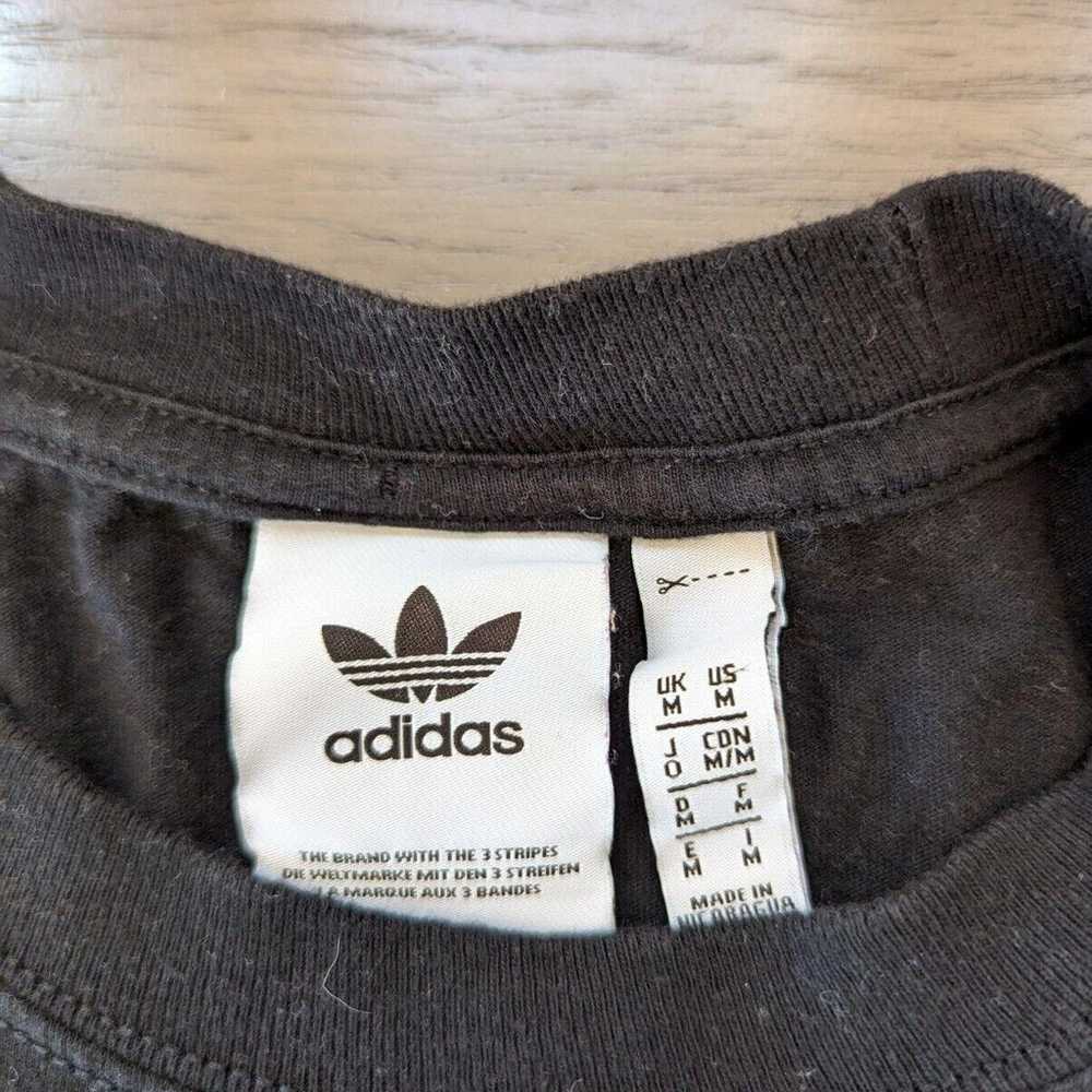 Adidas Taped Black Japanese Writing 100% Cotton T… - image 7