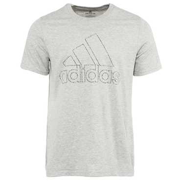 Adidas Mens L Grey Amplifier Tee Logo Graphic T-S… - image 1