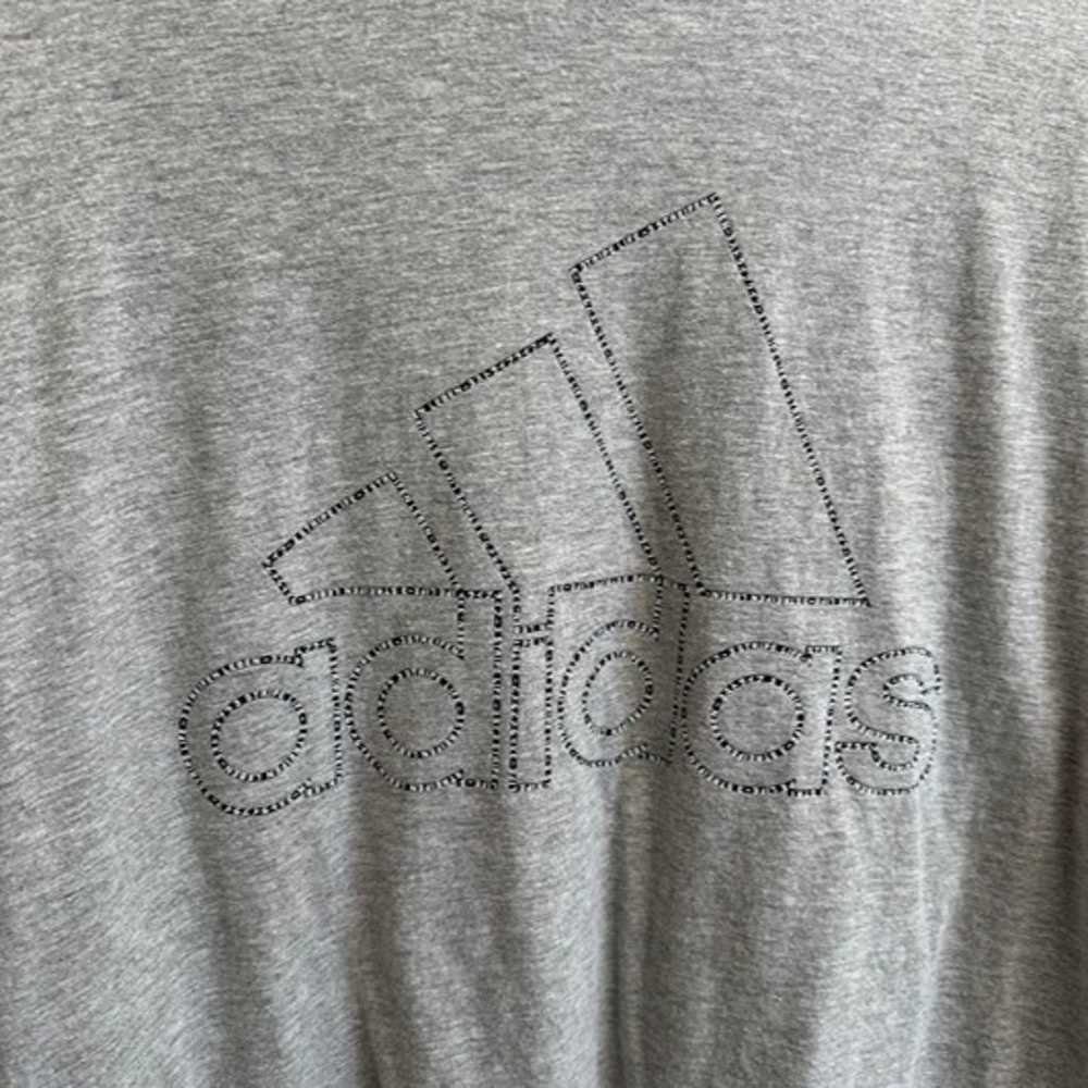 Adidas Mens L Grey Amplifier Tee Logo Graphic T-S… - image 3