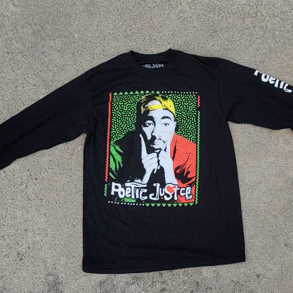 Tupac 2pac Shakur Poetic Justice Long Sleeve T-sh… - image 1