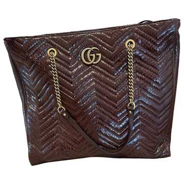 Gucci Gg Marmont Zip python handbag