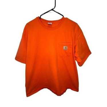 Carhartt Bright Orange Basic Short Sleeve T-Shirt… - image 1